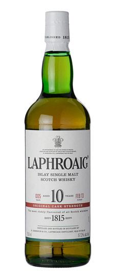 Laphroaig 10 Year Old "Batch 009" Original Cask Strength Islay Single Malt Scotch Whisky (750ml)