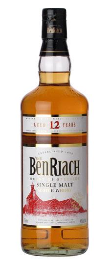BenRiach 12 Year Old Speyside Single Malt Scotch Whisky (750ml)