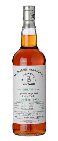 1997 Glenlivet 16 Year Old "K&L Exclusive - Signatory Vintage - The Un-Chillfiltered Collection" Single Sherry Butt Speyside Single Malt Scotch Whisky (750ml)