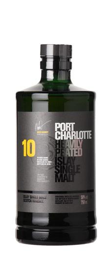 Port Charlotte (Bruichladdich) 10 Year Old Islay Single Malt Scotch Whisky (750ml)