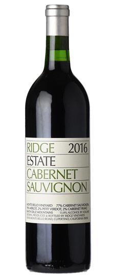 2016 Ridge Vineyards "Estate" Santa Cruz Mountains Cabernet Sauvignon
