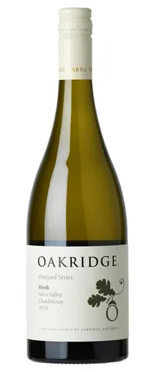 2018 Oakridge "Henk Vineyard" Chardonnay Yarra Valley Victoria