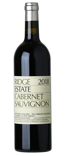 2018 Ridge Vineyards "Estate" Santa Cruz Mountains Cabernet Sauvignon