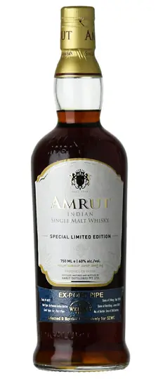 Amrut 8 Year Old "Special Limited Edition - SoCal Whiskey Club Exclusive - Ex-Port Pipe #4672 Unpeated Indian Barley" Single Malt Indian Whisky
