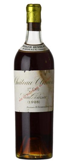 1928 Climens, Barsac (high shoulder/dirty label)