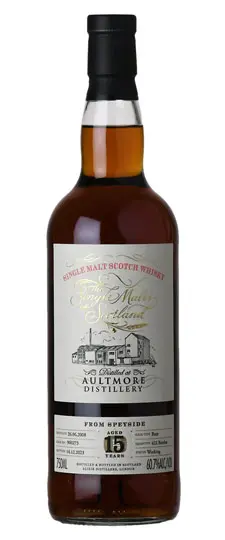 2008 Aultmore 15 Year Old "Single Malts Of Scotland" Single Sherry Butt #900273 Cask Strength Single Malt Scotch Whisky (750ml)