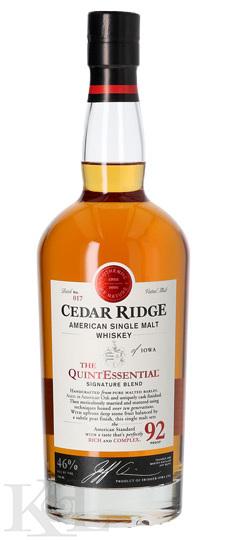 Cedar Ridge "The Quintessential" Signature Blend Iowa Solera Malt Whisky (750ml)