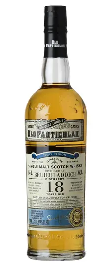2007 Bruichladdich 18 Year Old "Old Particular" K&L Exclusive Single Cask Strength Refill Hogshead Islay Single Malt Scotch Whisky (700ml)