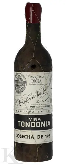 1961 Lopez de Heredia "Vina Tondonia" Gran Reserva Rioja (Ex-Bodega 2026)