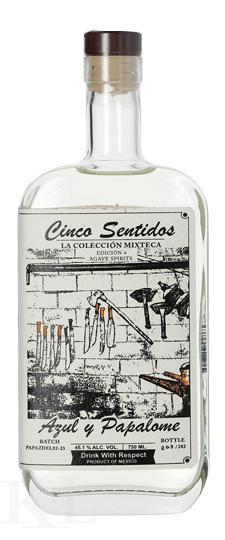 5 Sentidos "La Colección Mixteca Edicion 4 - Azul y Papalome" Uncertified Puebla Mezcal (750ml)