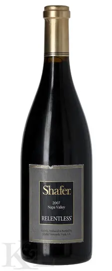 2007 Shafer "Relentless" Napa Valley Syrah (scuffed label)