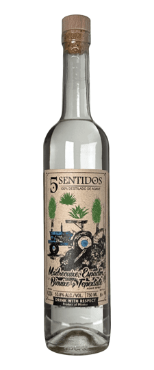 5 Sentidos "K&L Exclusive" Espadin, Bicuixe, Madrecuixe, Tepextate Magueyes "EBMATEN06-23" (Atenogenes and José Garcia) San Isidro Guishe Uncertified, Miahuatlan Oaxacan Mezcal (750ml)