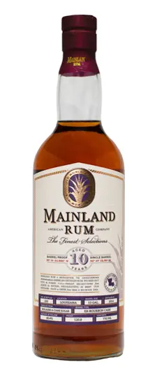 2014 Mainland Rum American Rum Co. 10 Year Cask Strength Single Ex-Bourbon Barrel Louisiana Rum (750ml)