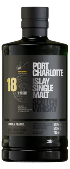 Port Charlotte 18 Year Old "Heavily Peated" Islay Single Malt Scotch Whisky (700ml)